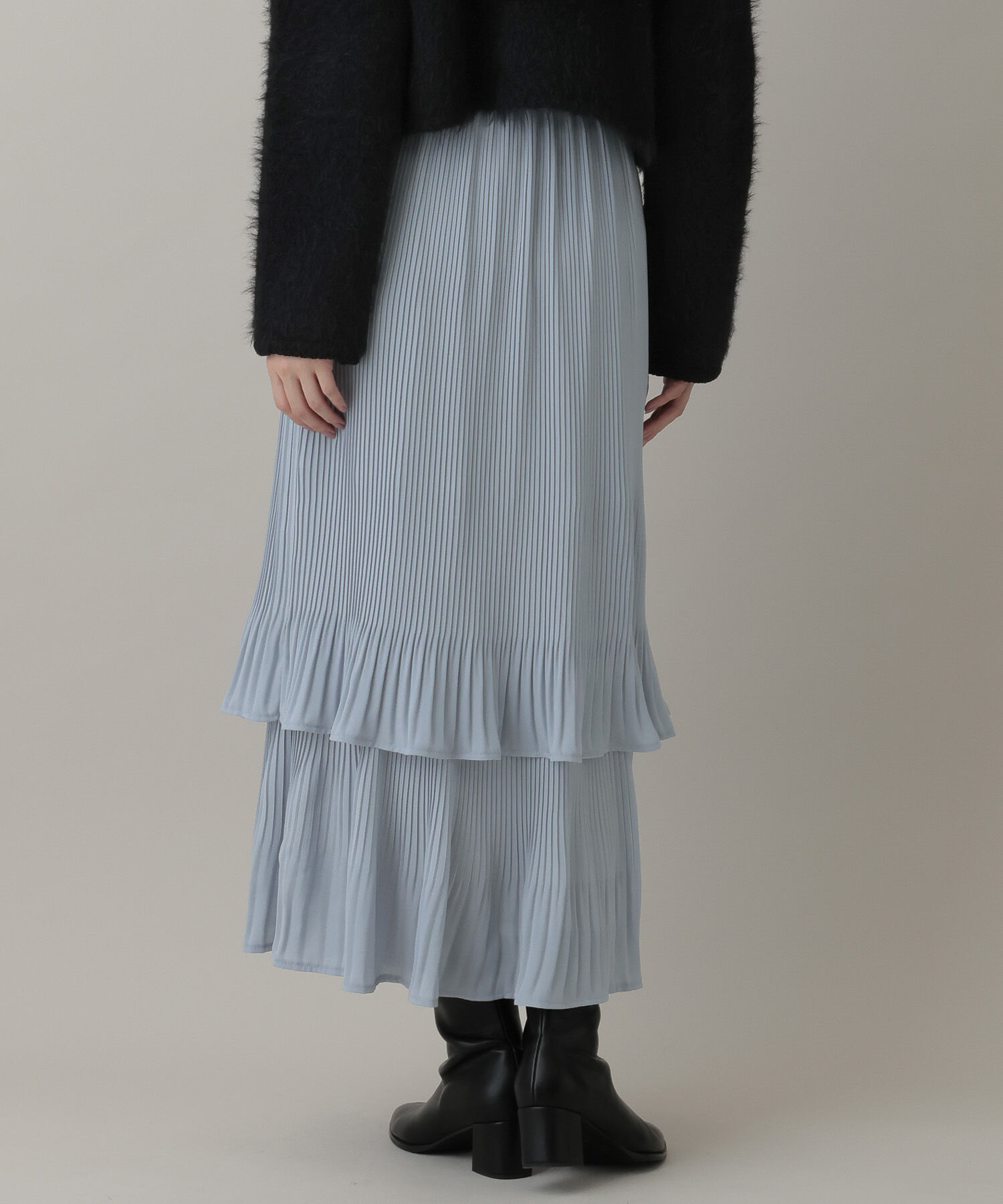 A part by 「ホソプリーツティアードスカート」|スカート|