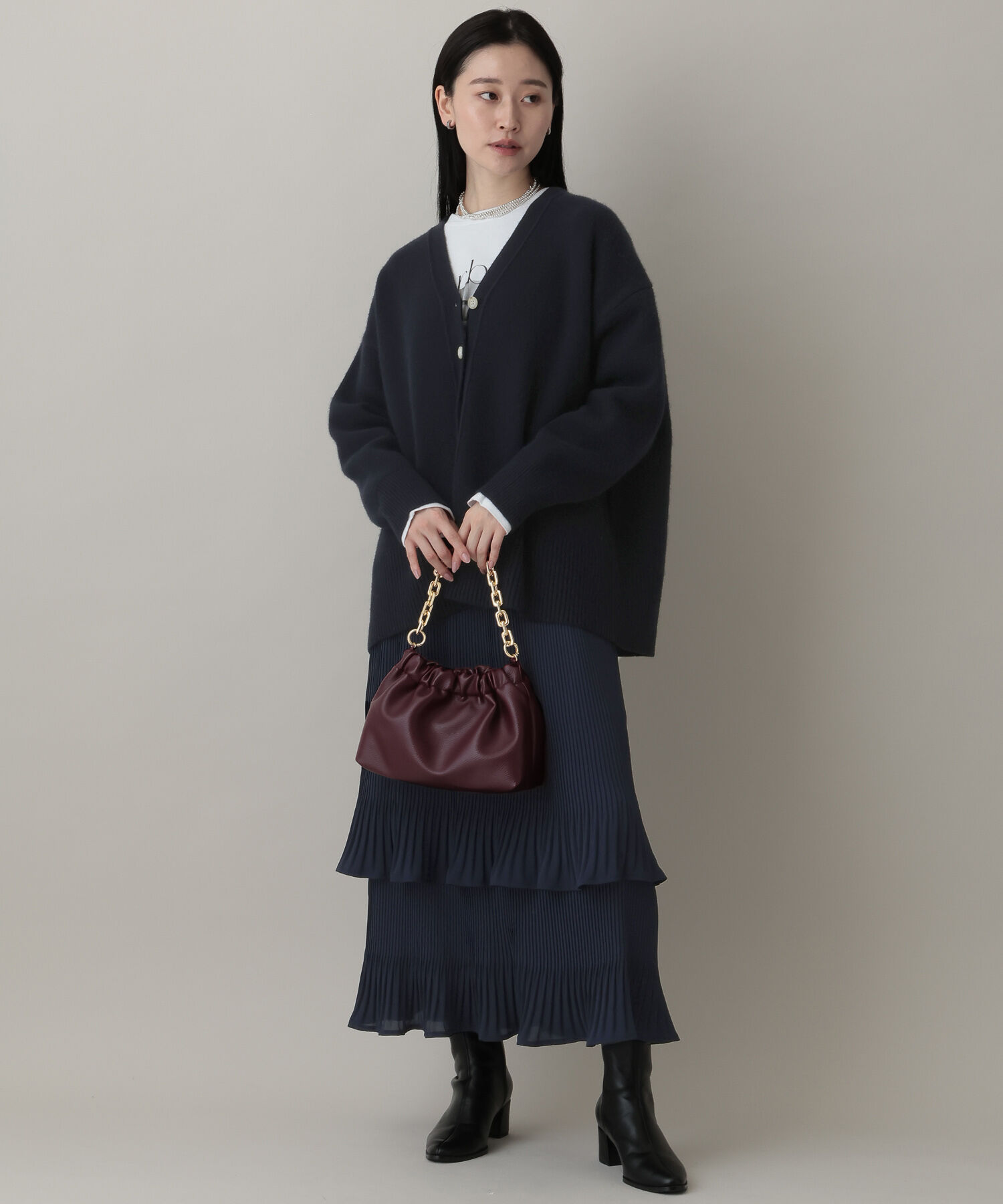 A part by 「ホソプリーツティアードスカート」|スカート|