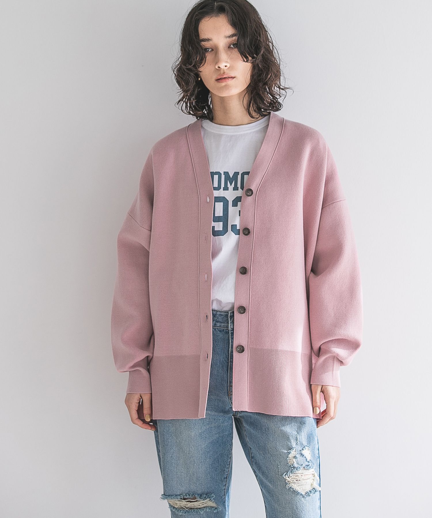 A part by 「【新色追加】スポンジニットBIGカーディガン」|ニット・セーター|