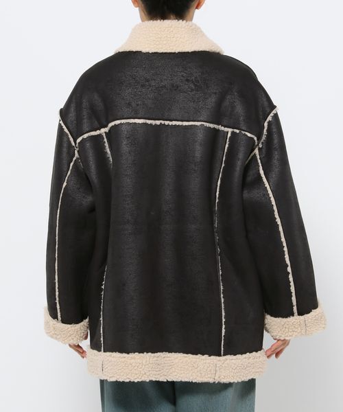 LOWRYS FARM「リバーシブルボアＺＩＰブルゾン」|ブルゾン・スタジャン|