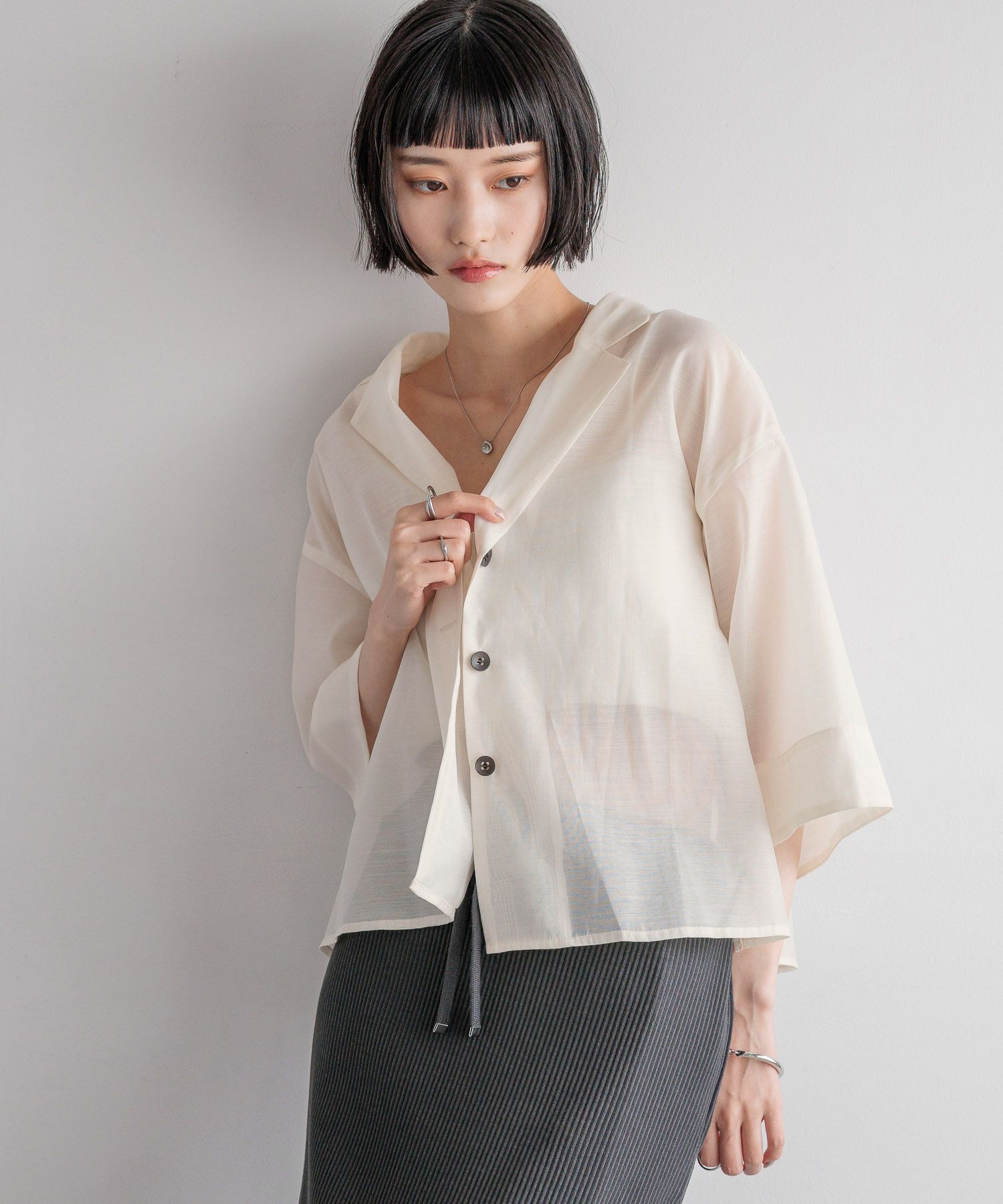 LOWRYS FARM「シアーカイキンショートＳＳ」|シャツ・ブラウス|NTL