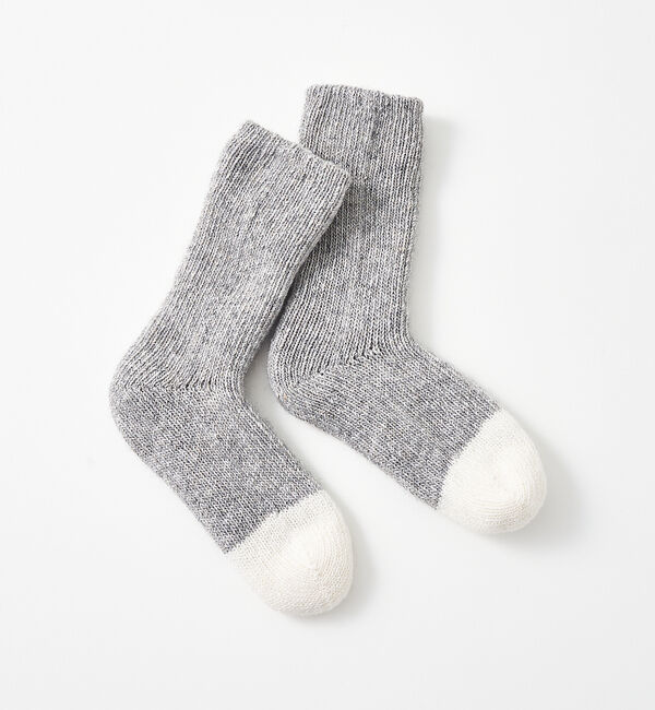 collex「【ecuvo,】別注 ボーダーWソックス」|ソックス|