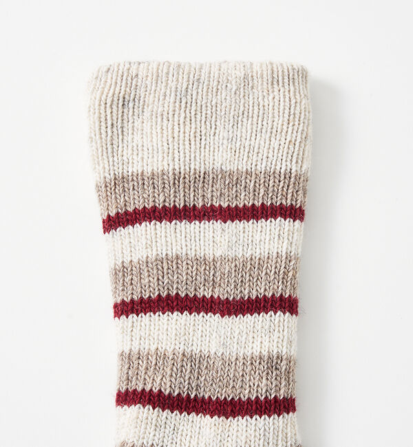 collex「【ecuvo,】別注 ボーダーWソックス」|ソックス|