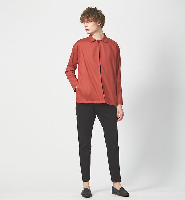 ABAHOUSE「T/R ストレッチツイル シャツカーディガン」|シャツ・ブラウス|