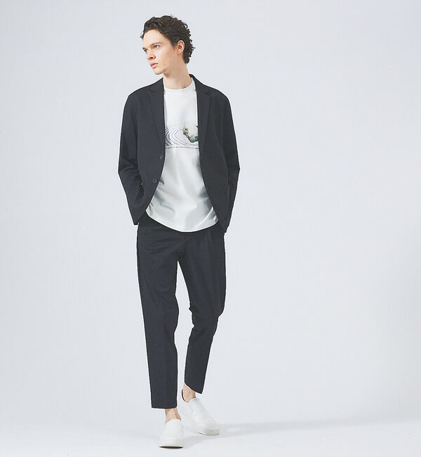 ABAHOUSE「【上下2点セット/セットアップ対応】接触冷感 セットアップ/スーツ / ジャケッ」|スーツ|ブラック