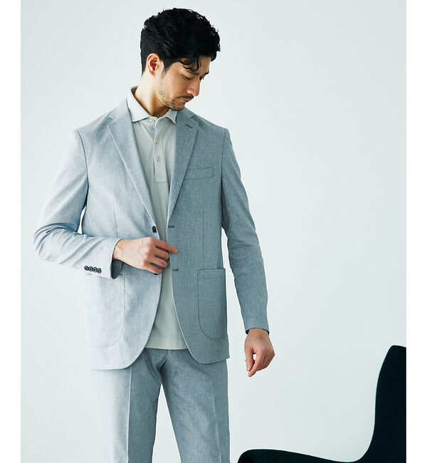 ABAHOUSE「【接触冷感】アイスピケ ストレッチ ポロシャツ / FLEX COOL」|ポロシャツ|