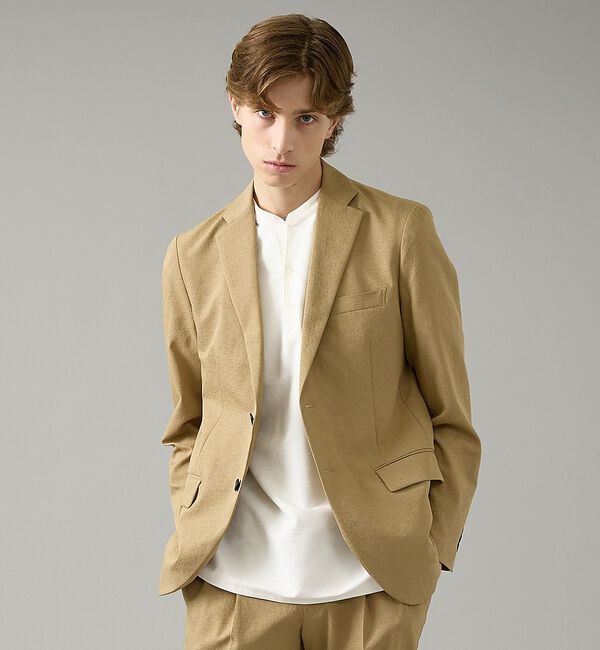 ABAHOUSE「【セットアップ対応】Air Dry ジャケット / 軽量 ストレッチ 手洗い可」|テーラードジャケット|