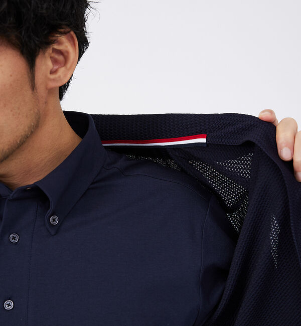 ABAHOUSE「ハニカムメッシュ　ショールブルゾン」|ブルゾン・スタジャン|