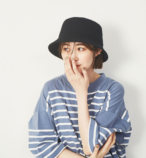 Rouge vif「【RUBEN】パイルサーモバケットハット」|その他|ブラック