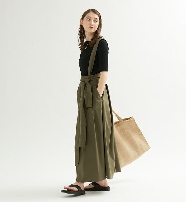 Rouge vif「【XSサイズ展開】タックメモリースカート」|スカート|カーキ