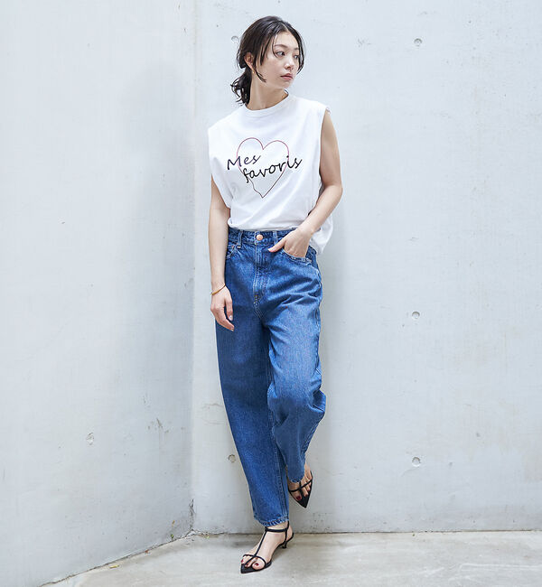 Rouge vif「ハートロゴノースリボックスTEE」|Tシャツ・カットソー|