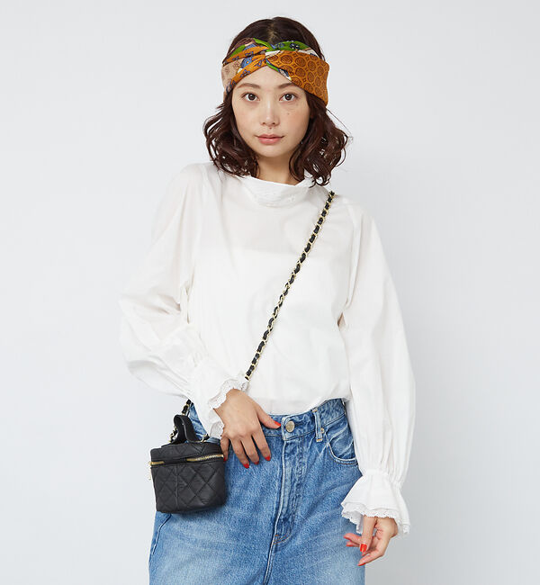 Rouge vif「レースハイネックブラウス」|シャツ・ブラウス|