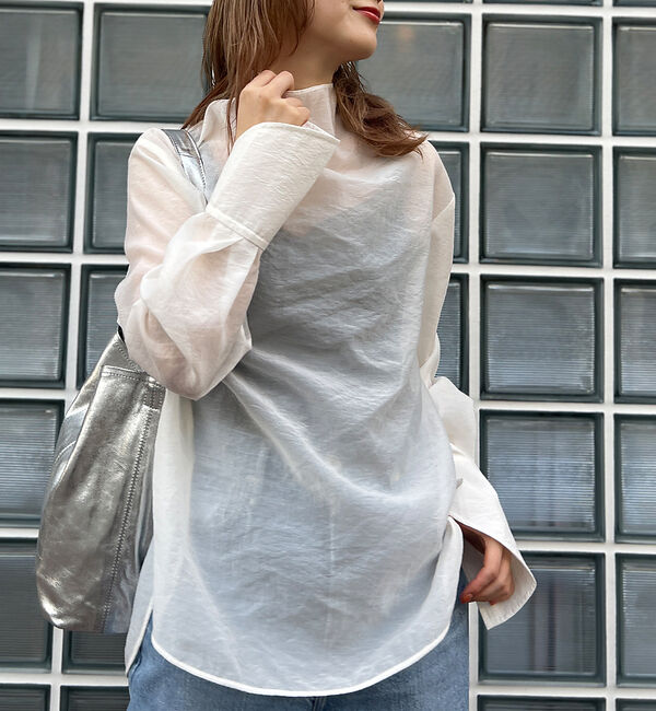 Rouge vif「ニュアンスタートルシアーブラウス」|シャツ・ブラウス|