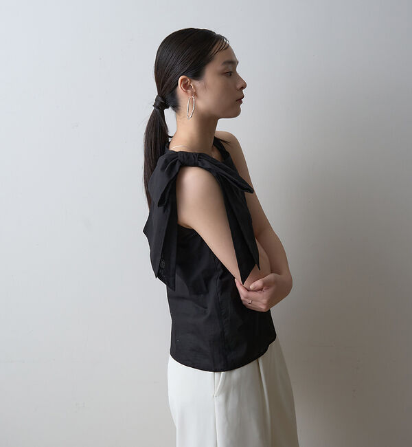 Rouge vif「【一部店舗限定】ショルダービッグリボンブラウス」|シャツ・ブラウス|