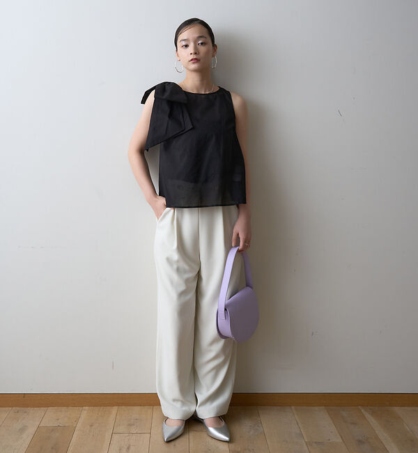 Rouge vif「【一部店舗限定】ショルダービッグリボンブラウス」|シャツ・ブラウス|