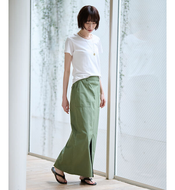 Rouge vif「【MICA&DEAL/マイカアンドディール】ミリタリースカート / スリット /」|スカート|