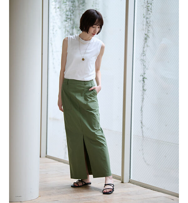 Rouge vif「【MICA&DEAL/マイカアンドディール】ミリタリースカート / スリット /」|スカート|