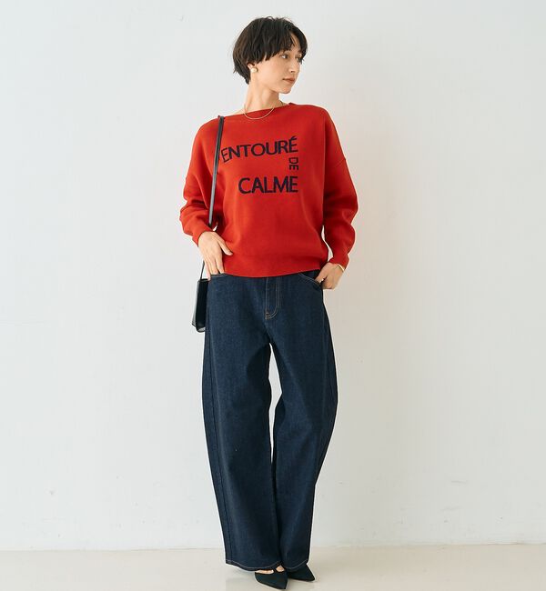 Rouge vif「【2026SS新作】ジャガードロゴニット ENTOURE DE CALME【予約」|ニット・セーター|