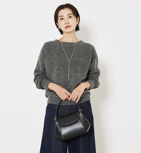 qualite「ラメスライバーニットプルオーバー」|スウェット・ジャージ|