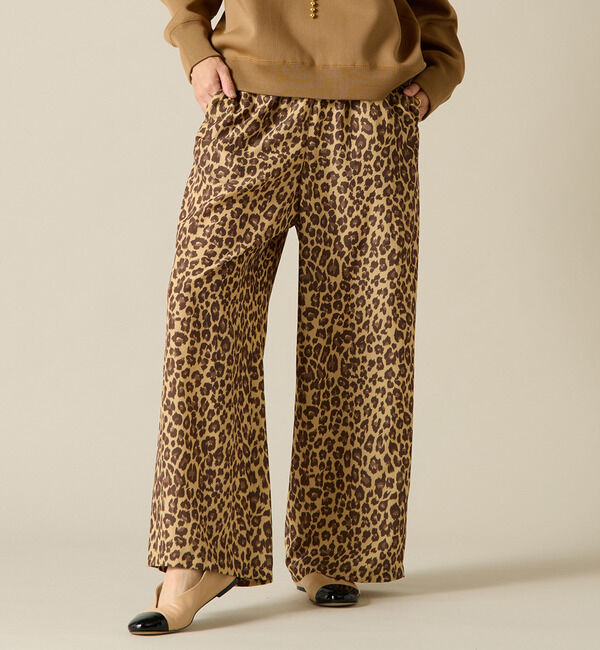 Liesse「ヒョウ柄プリントイージーパンツ」|その他|レオパード柄