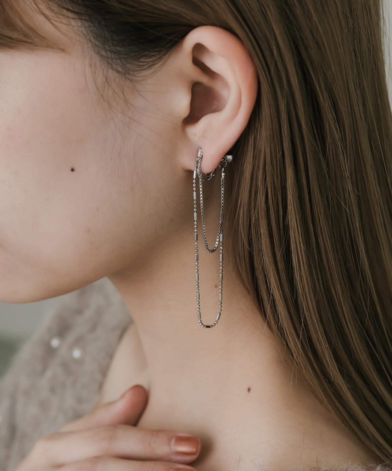 SMELLY「チェーンループイヤリング」|イヤリング|