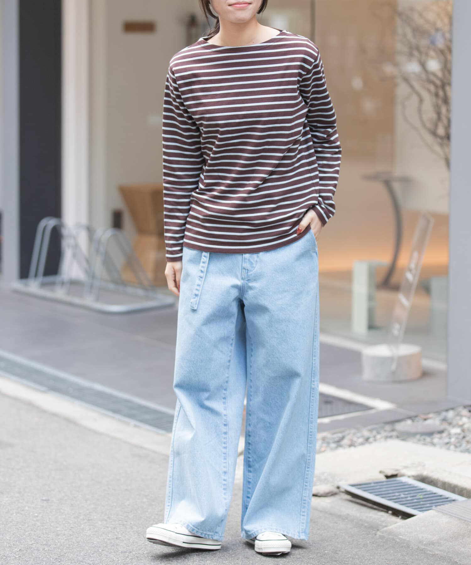 URBAN RESEARCH DOORS「FORK&SPOON　ボートネックボーダー」|Tシャツ・カットソー|