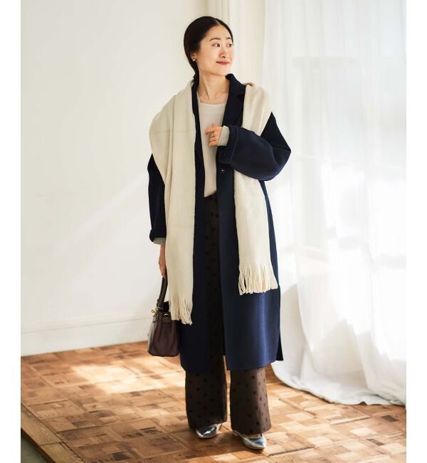 le.coeur blanc「シャギーカラーストール」|ストール|