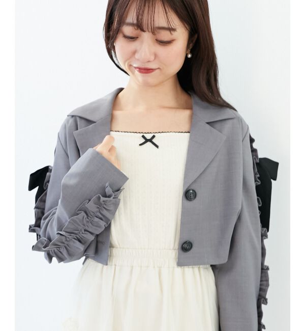 MAJESTICLEGON「ブローチセットホイップフリルジャケット」|その他|