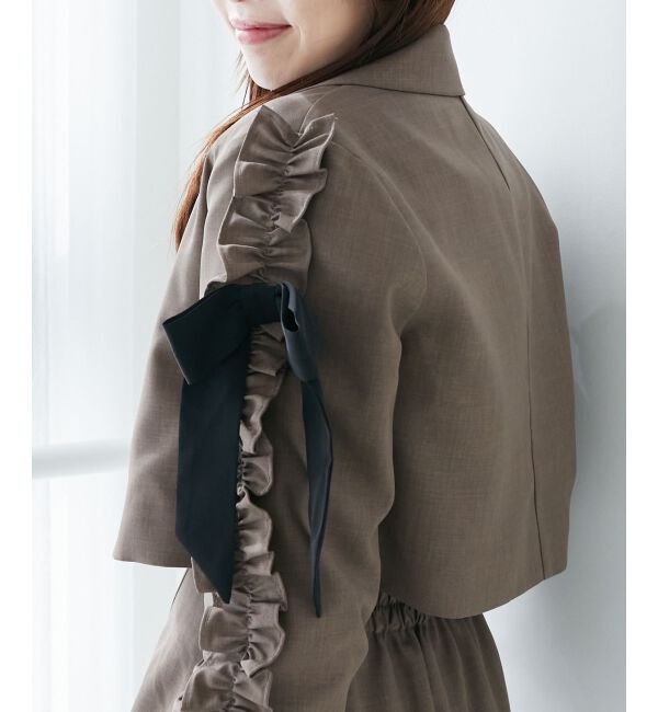 MAJESTICLEGON「ブローチセットホイップフリルジャケット」|その他|