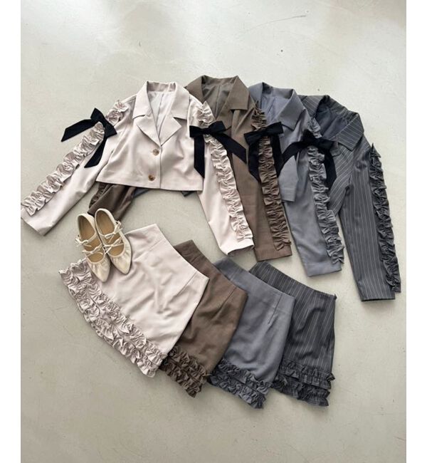 MAJESTICLEGON「ブローチセットホイップフリルジャケット」|その他|