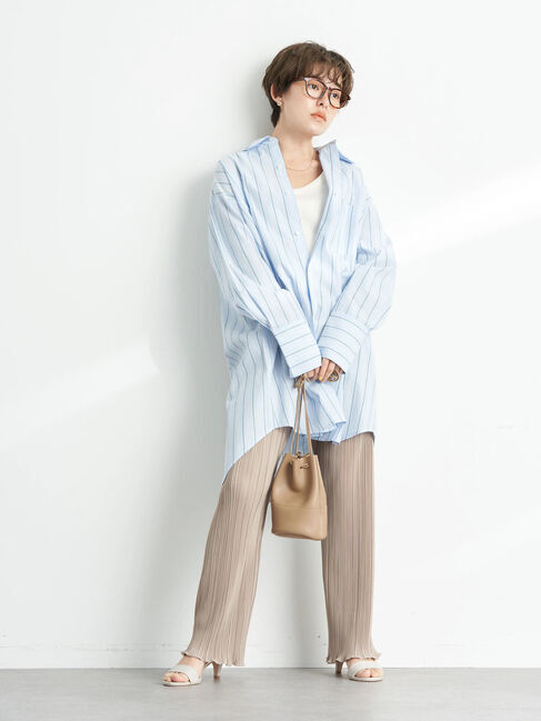 earth music&ecology「ストライプオーバーシャツ」|シャツ・ブラウス|