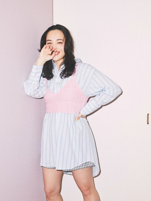 earth music&ecology「ストライプオーバーシャツ」|シャツ・ブラウス|