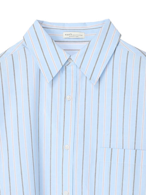 earth music&ecology「ストライプオーバーシャツ」|シャツ・ブラウス|