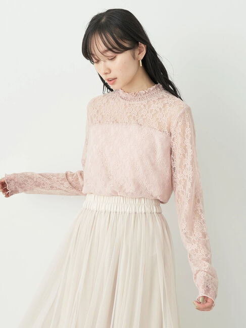 earth music&ecology「レースドッキングプルオーバー」|Tシャツ・カットソー|