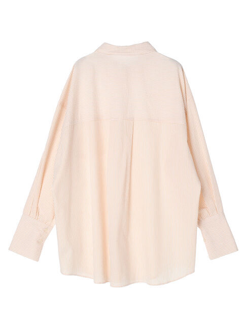 earth music&ecology「サッカーストライプボーイズライクシャツ」|シャツ・ブラウス|