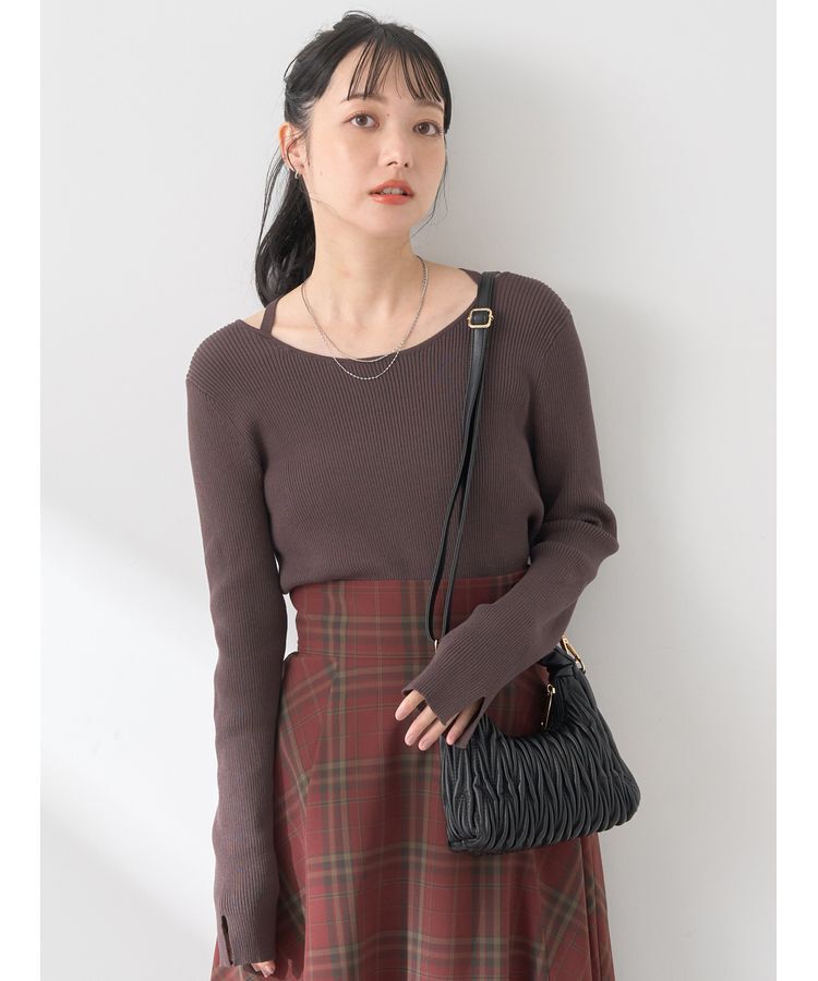 earth music&ecology「ホルターネックプルオーバー」|ニット・セーター|