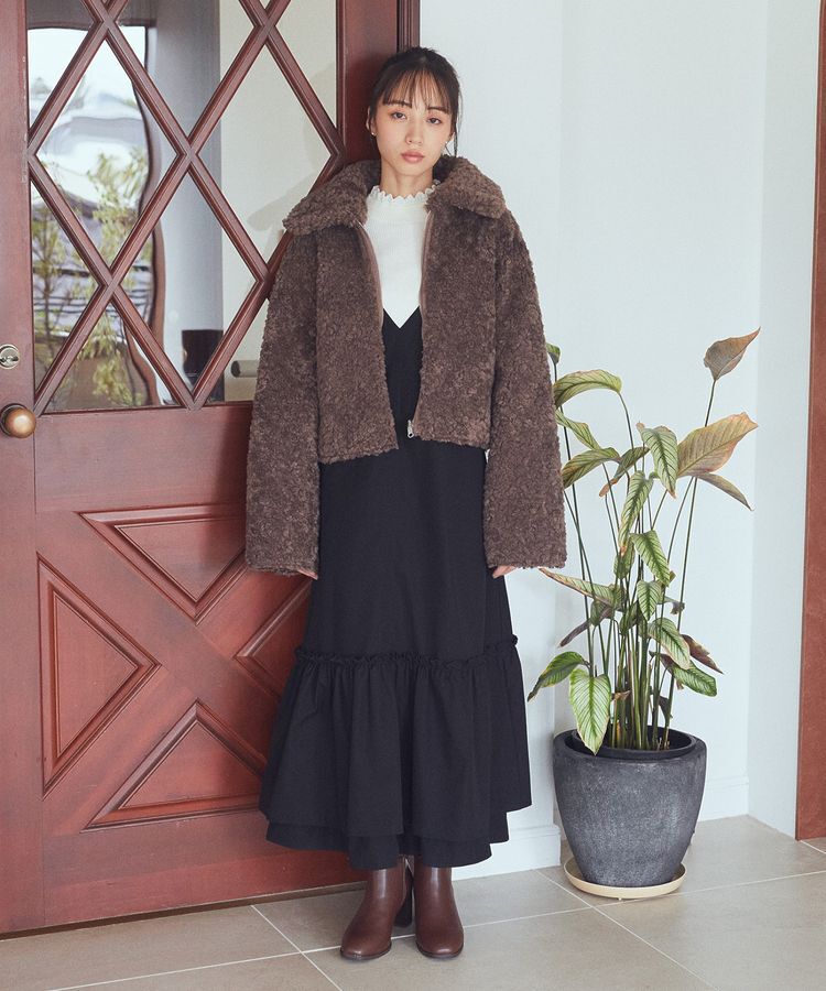 earth music&ecology「ティアードフリルジャンスカ」|ジャンパースカート|