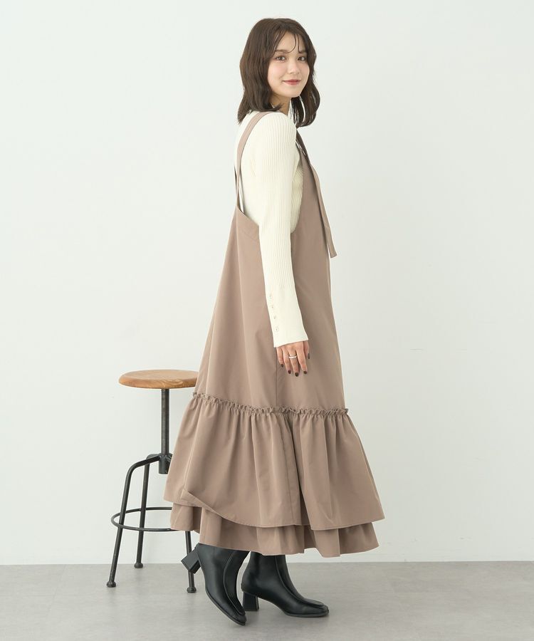 earth music&ecology「ティアードフリルジャンスカ」|ジャンパースカート|
