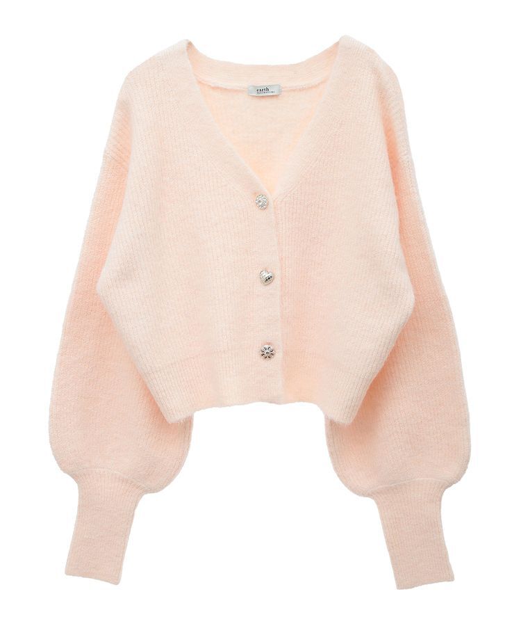 earth music&ecology「アソートキラキラボタンカーディガン」|カーディガン|