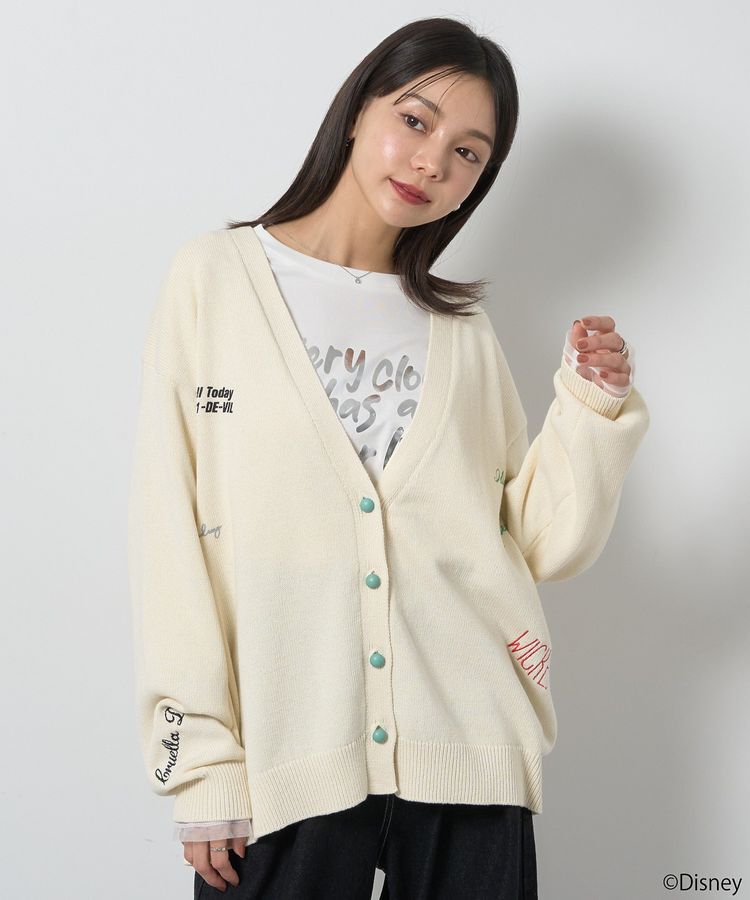 earth music&ecology「Villains　クルエラ/ニットカーディガン」|カーディガン|