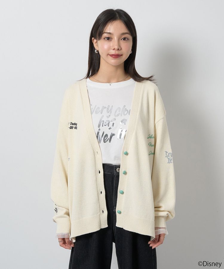 earth music&ecology「Villains　クルエラ/ニットカーディガン」|カーディガン|