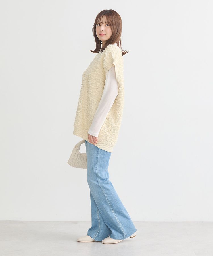 earth music&ecology「ループ編みベスト」|ベスト・ジレ|