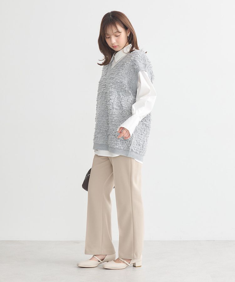 earth music&ecology「ループ編みベスト」|ベスト・ジレ|