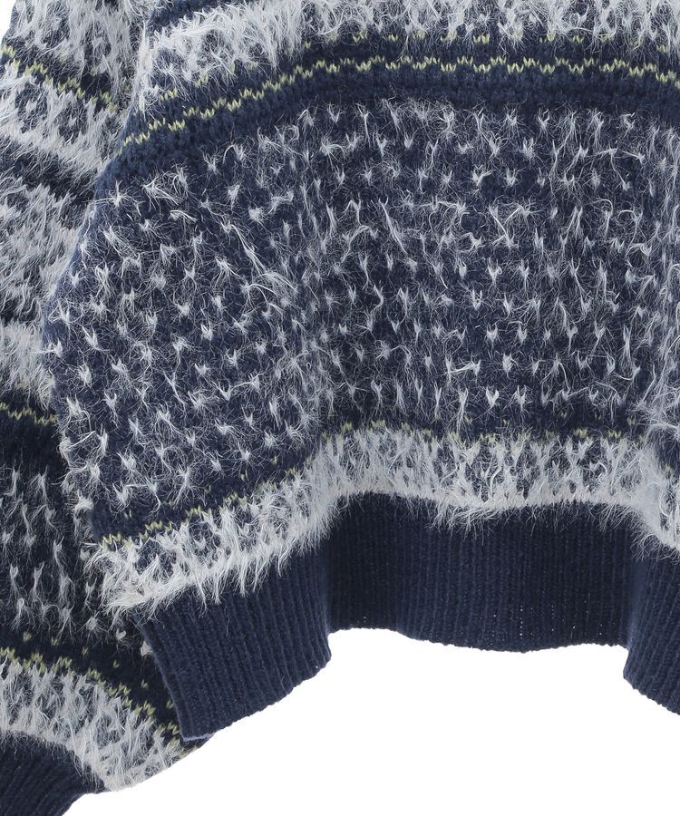 earth music&ecology「フェザーヤーンノルディックプルオーバー」|ニット・セーター|