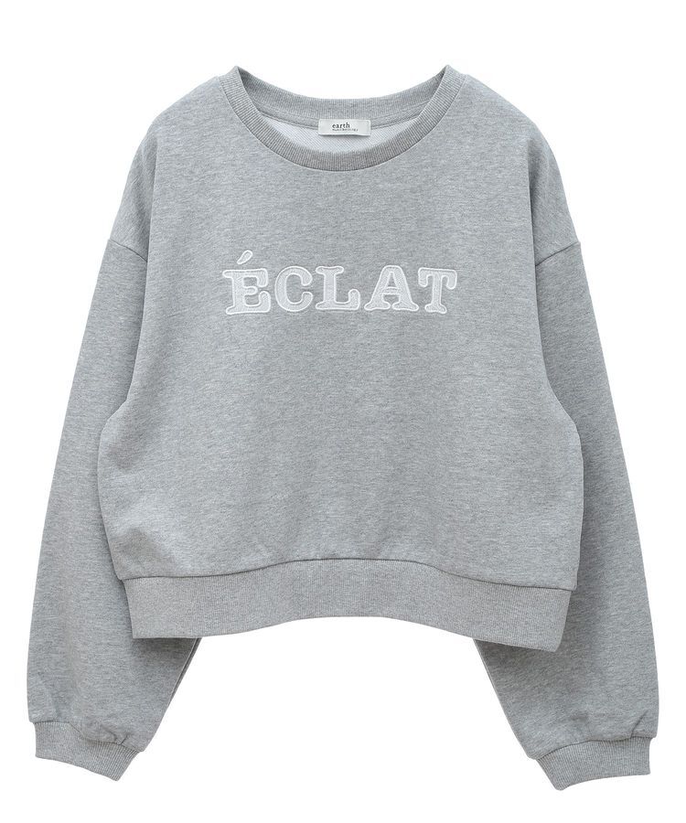 earth music&ecology「SET2点レースロゴプルオーバー+チュールワンピ」|スウェット・ジャージ|