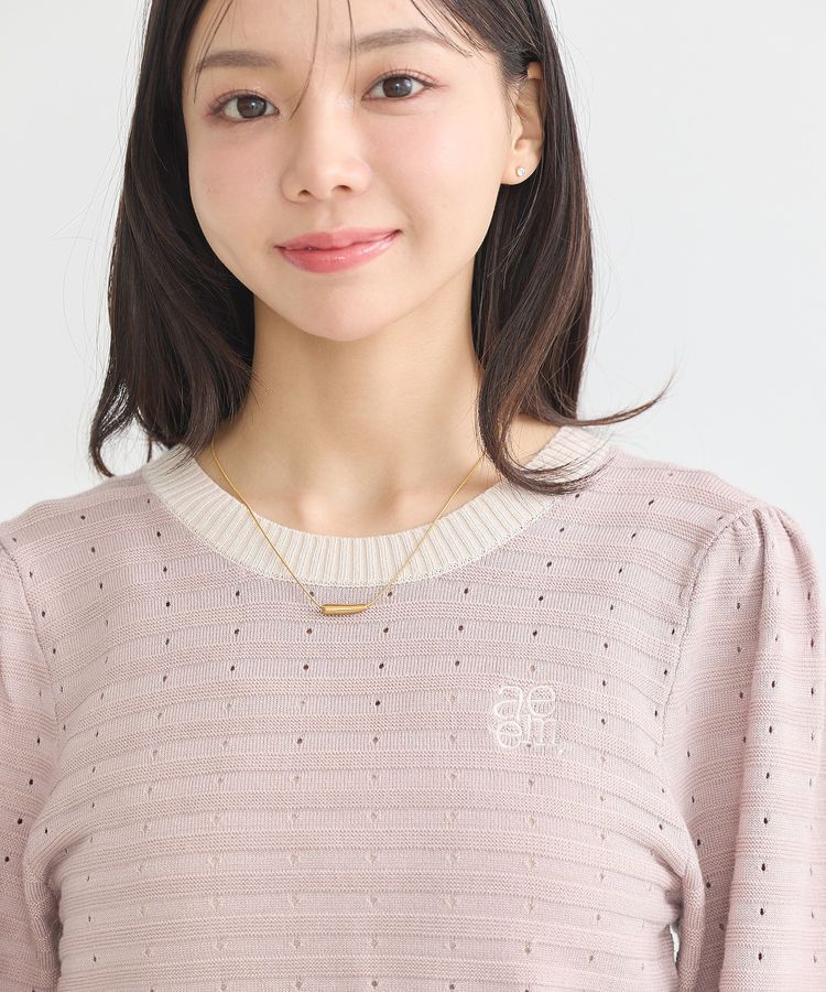 earth music&ecology「配色バックリボンプルオーバー」|ニット・セーター|