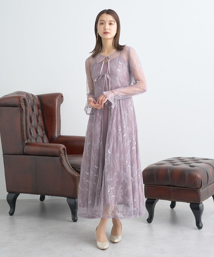 earth music&ecology「SET2点レースワンピース＋キャミワンピース」|ワンピース|Pink