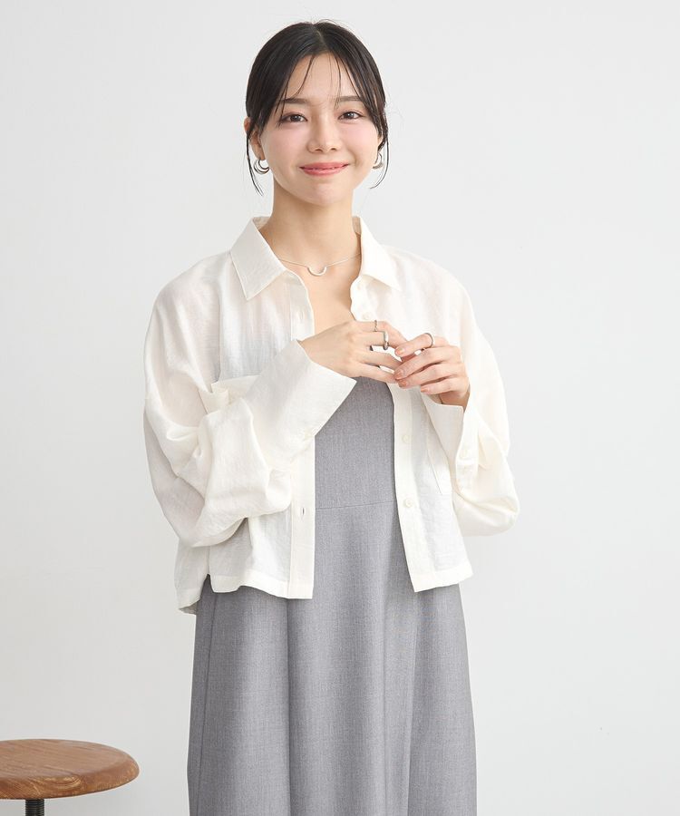 earth music&ecology「Wポケットショートシャツ」|シャツ・ブラウス|