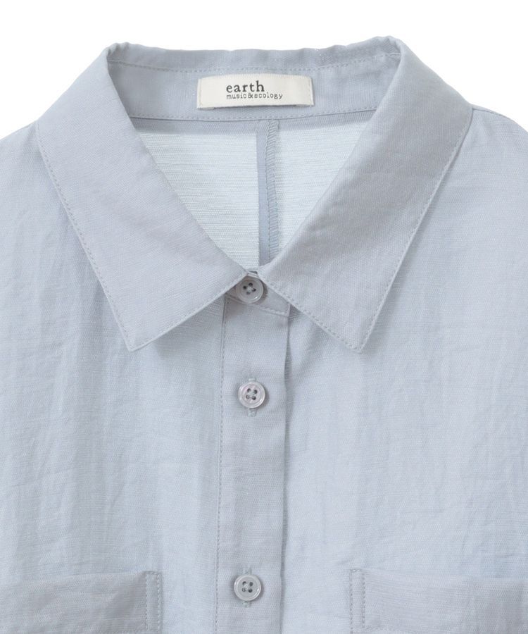 earth music&ecology「Wポケットショートシャツ」|シャツ・ブラウス|
