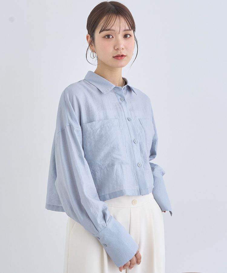 earth music&ecology「Wポケットショートシャツ」|シャツ・ブラウス|Sax